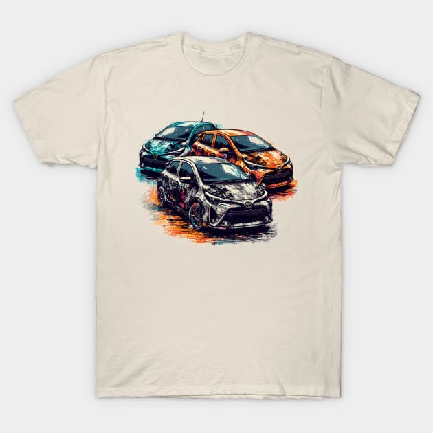 Toyota Yaris T-Shirt by Vehicles-Art